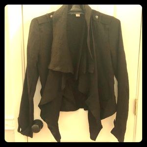 Black Cascading Blazer